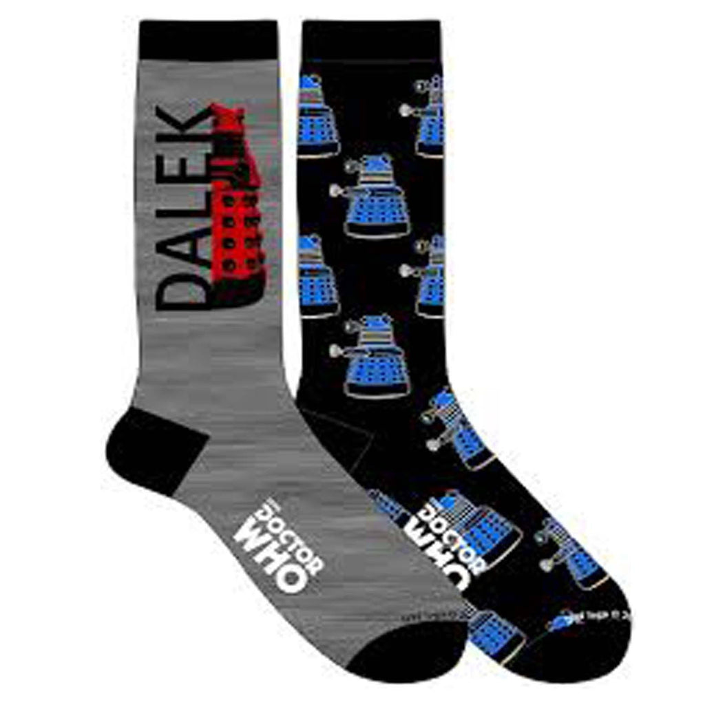Doctor Who Dalek 2 Pairs Of Crew Socks - Radar Toys