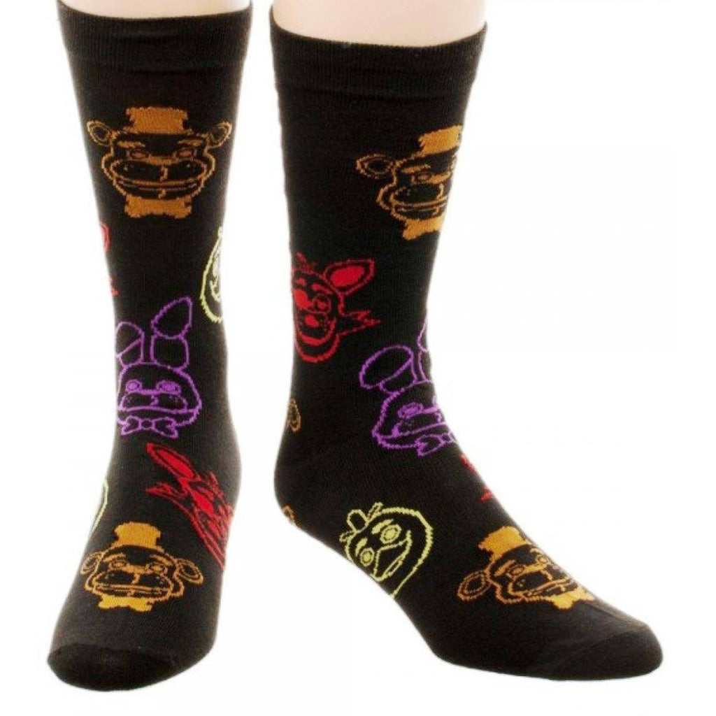 Five Nights At Freddy's All Over Print 1 Pair Of Crew Socks