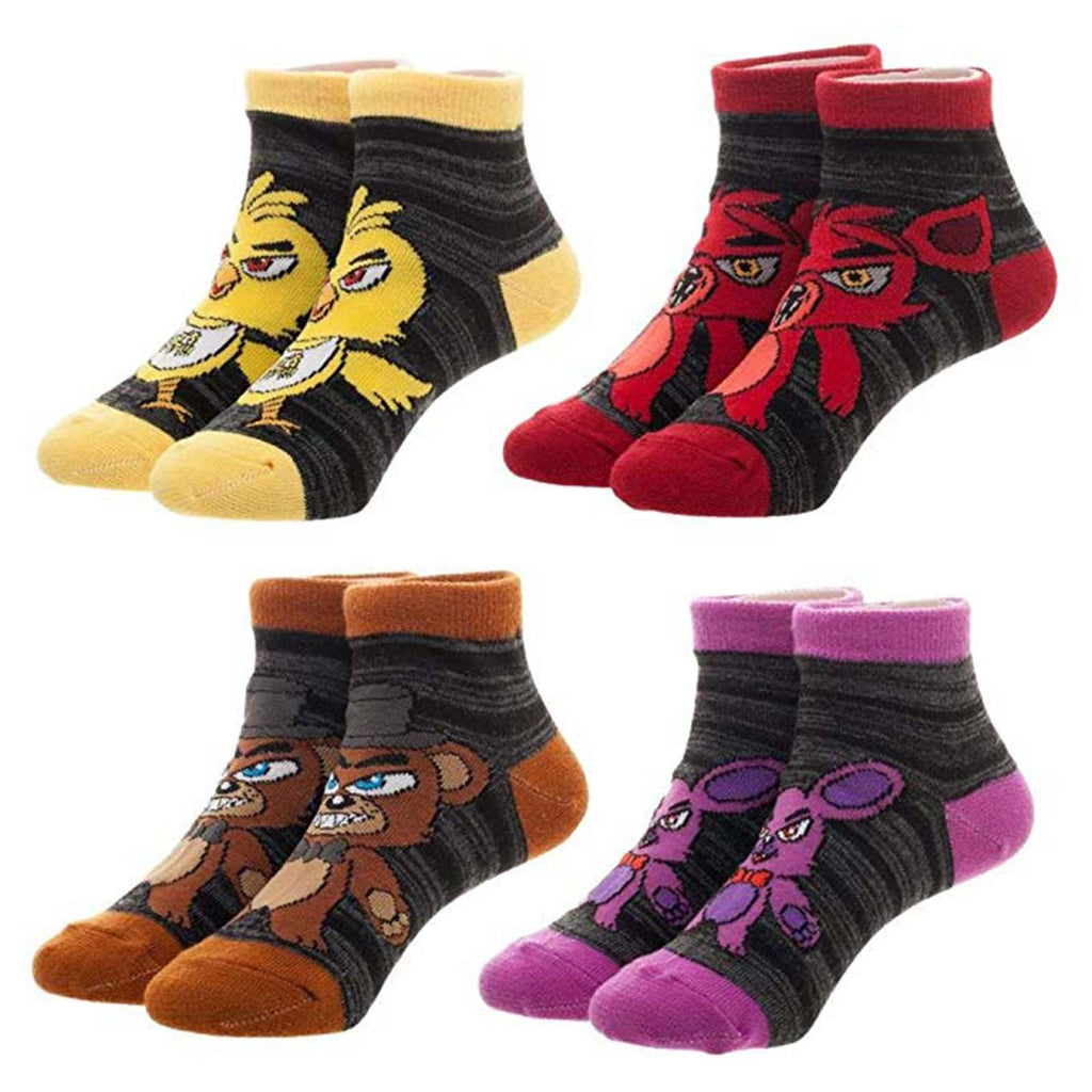 Five Nights At Freddy's Youth 4 Pairs Of Ankle Socks