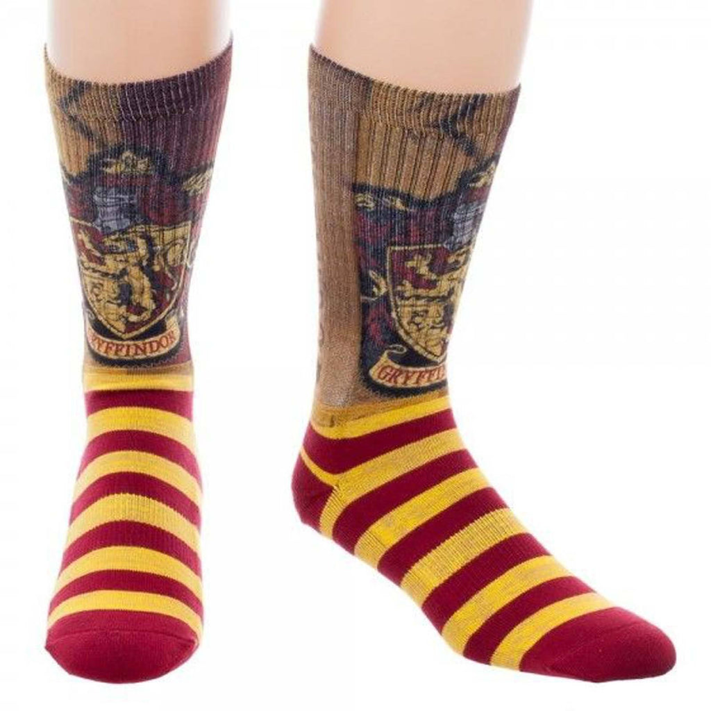 Harry Potter Gryffindor Sublimated 1 Pair Of Crew Socks