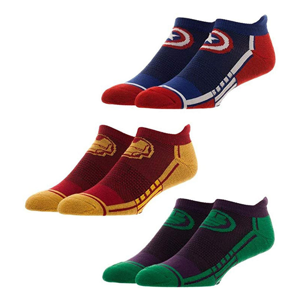 Marvel Avengers Three Pack Ankle Socks