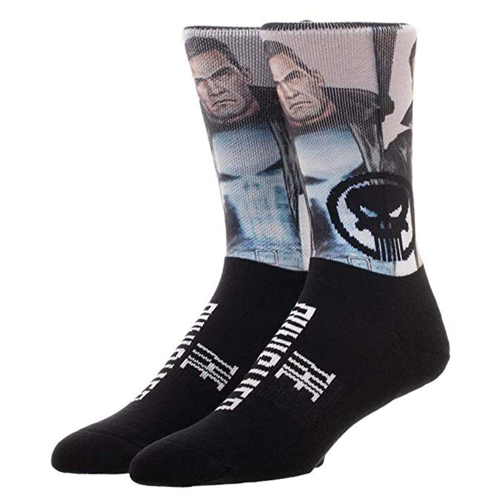 Marvel The Punisher Sublimated 1 Pair Of Crew Socks