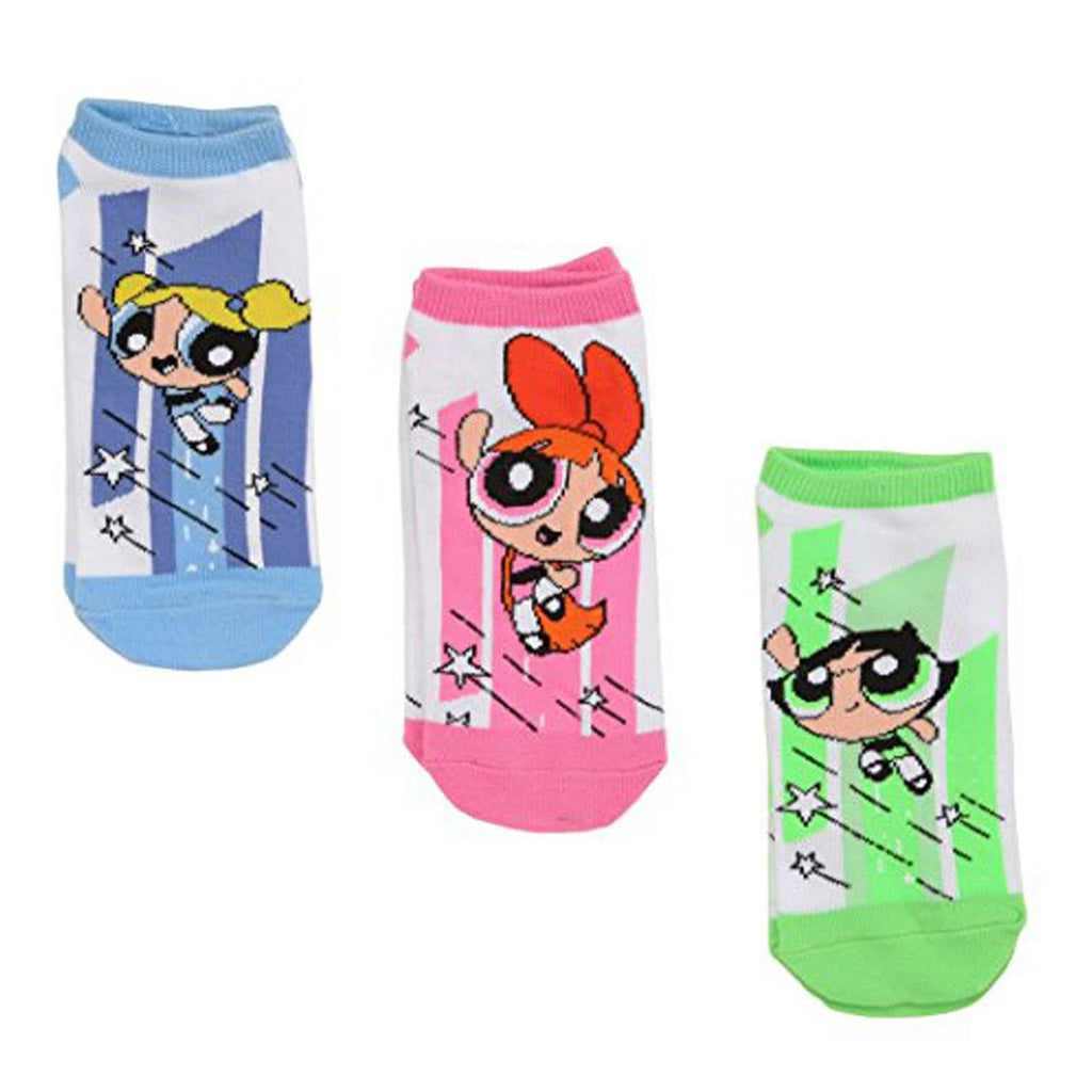 Powerpuff Girls Jump 3 Pairs Of Low Cut Socks