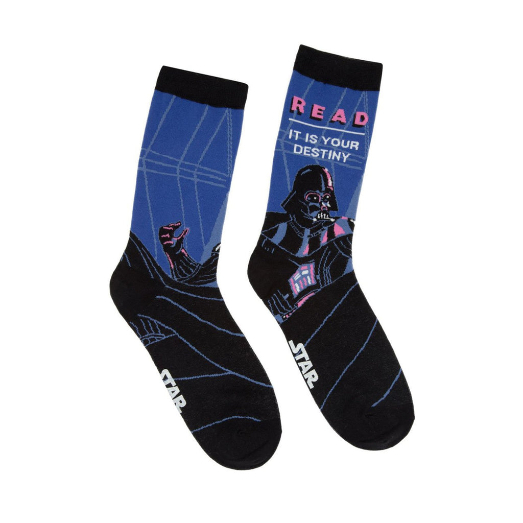 Star Wars Darth Vader Read Single Pair Large Crew Socks - Radar Toys