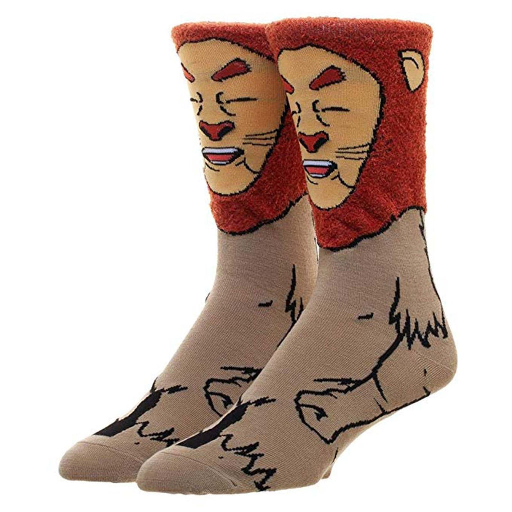 The Wizard Of Oz Character Collection Cowardly Lion 1 Pair Of Crew Socks