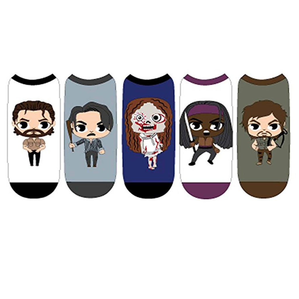 Walking Dead Chibi Characters 5 Pairs Of Socks - Radar Toys