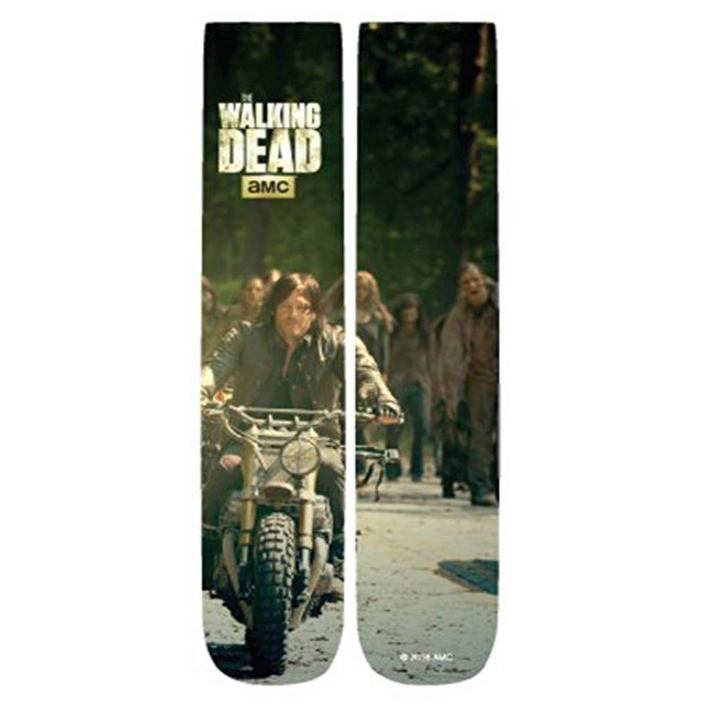 Walking Dead Daryl On Chopper 360 Photoreal 1 Pair Of Socks