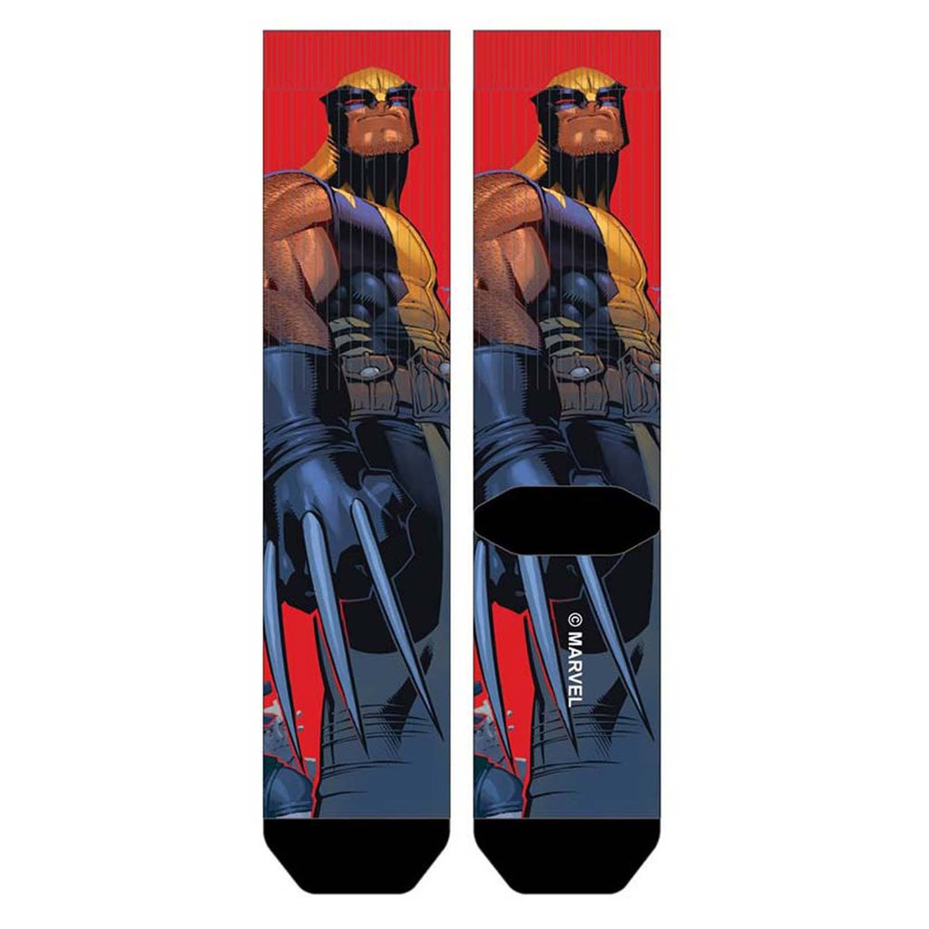 X-Men Wolverine Sublimated 1 Pair Of Crew Socks