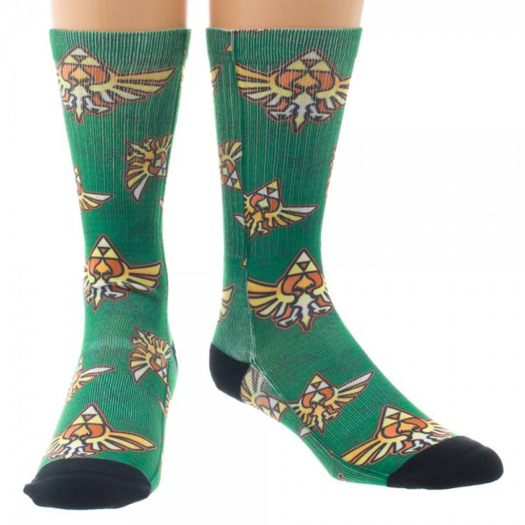 Zelda Crest Sublimated Crew Socks
