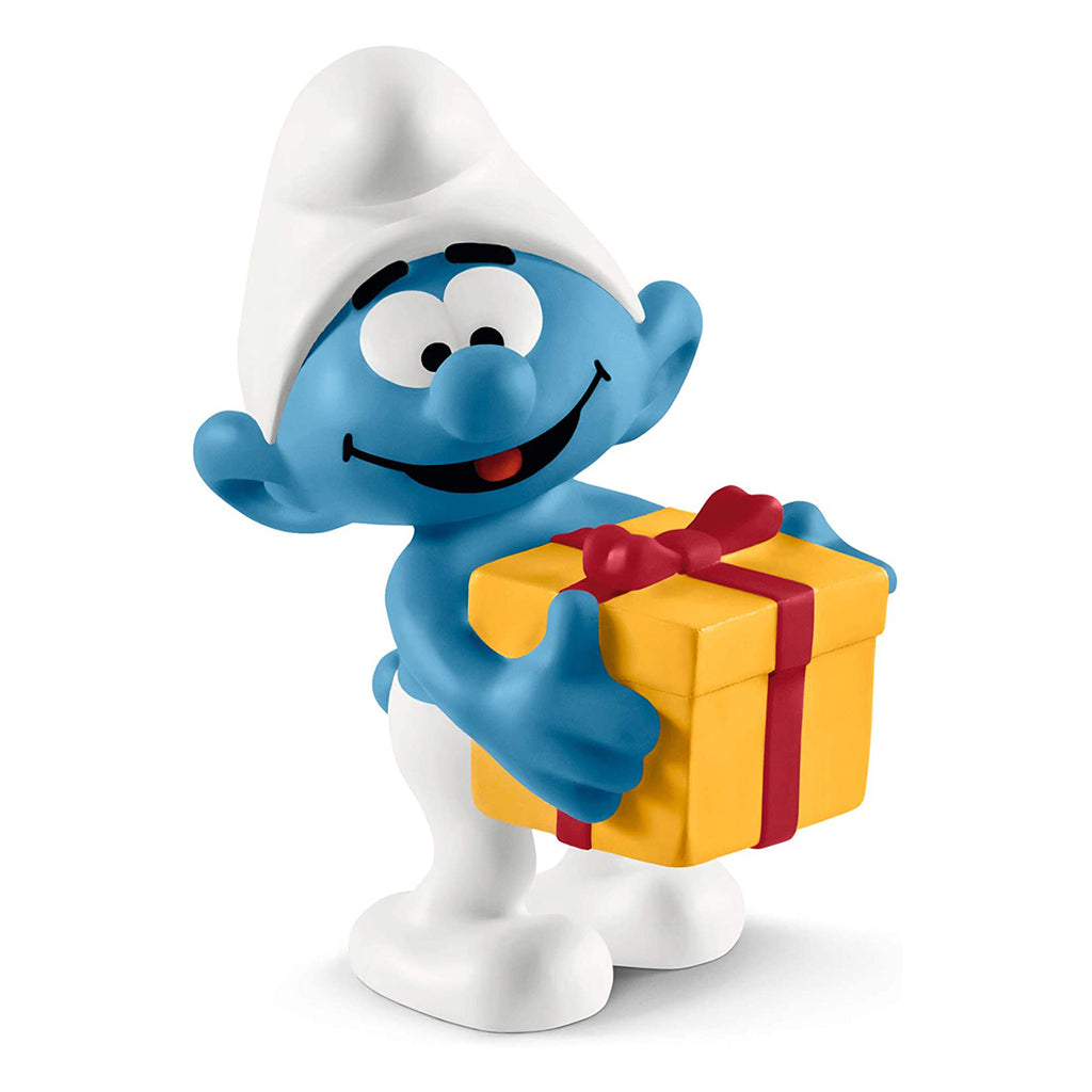 Schleich Smurf With Present Figure 20816