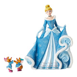Enesco Disney Showcase Couture De Force Cinderella With Jaq Gus Gus Set - Radar Toys