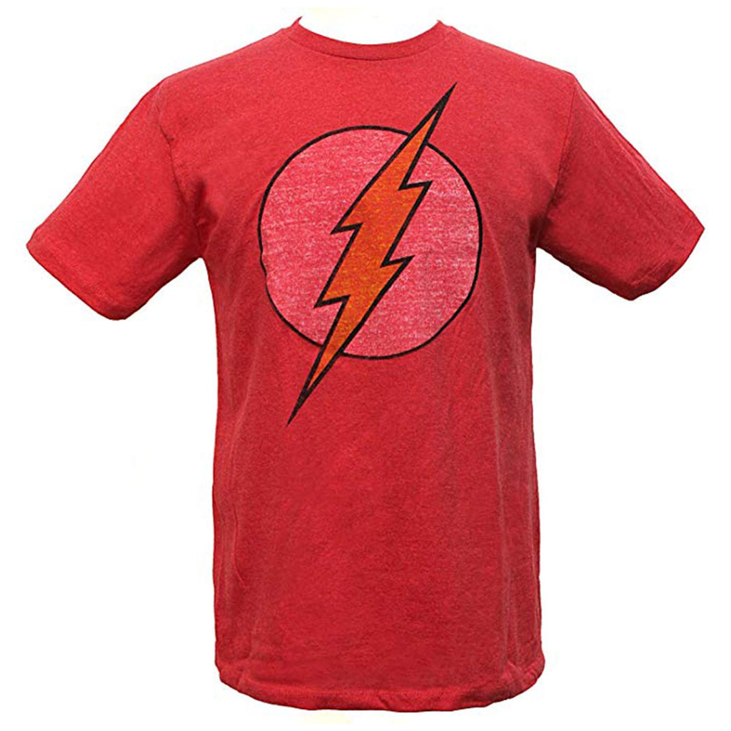 DC The Flash Vintage Logo Faded Men's Tee Shirt