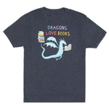 Dragons Love Books Unisex T-Shirt - Radar Toys