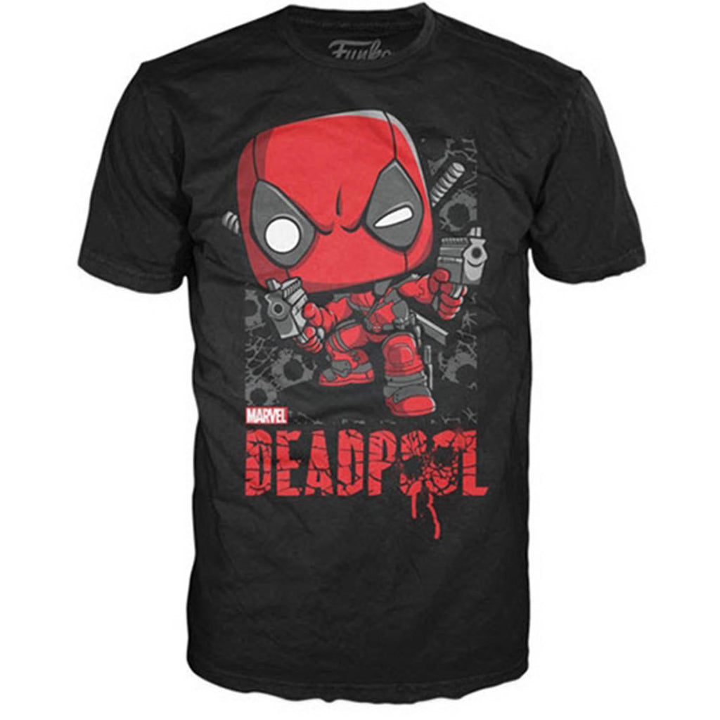 Funko Marvel POP Deadpool Shots Tee Shirt