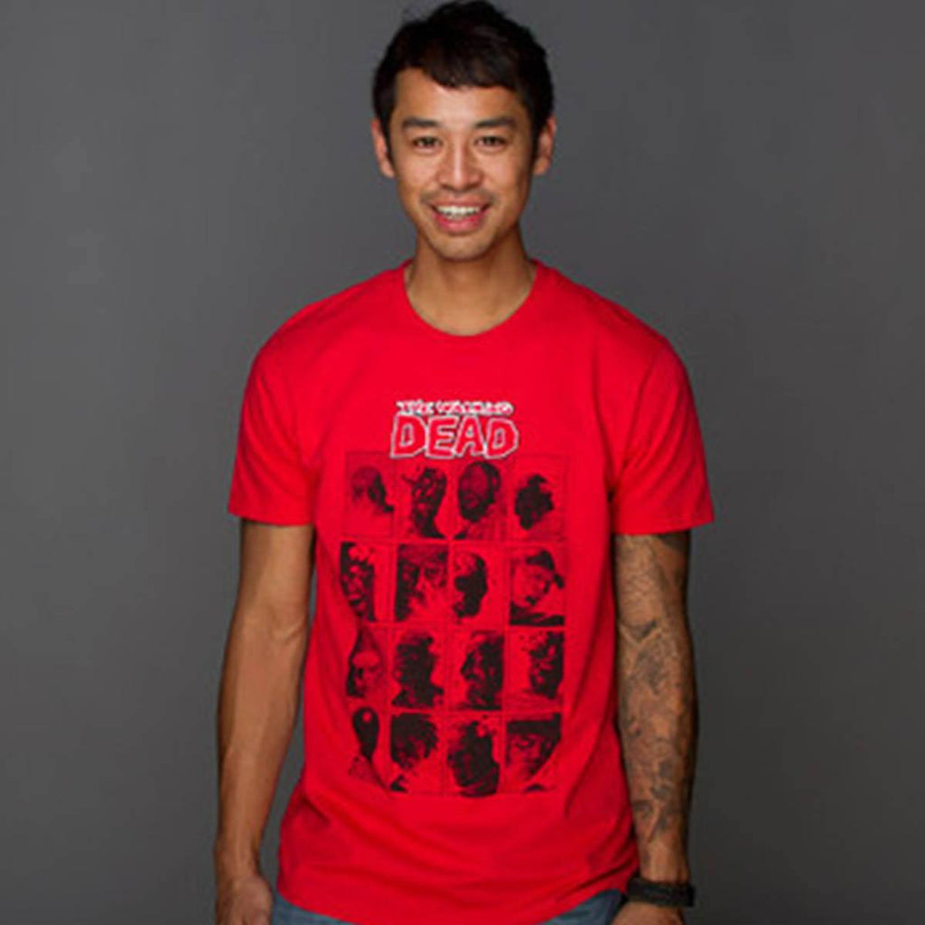 The Walking Dead Red Faces Premium Tee Shirt