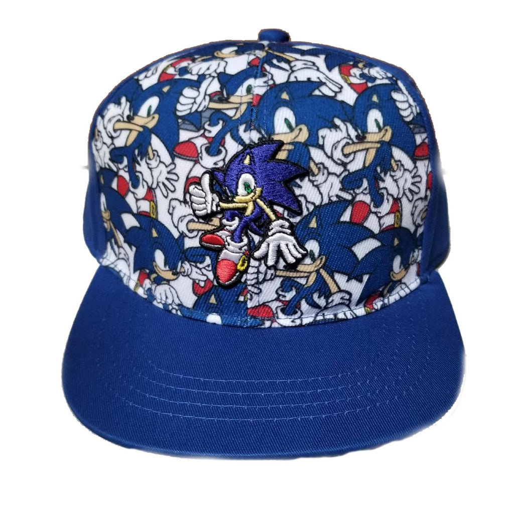 Sonic The Hedgehog All Over Print Snap Back Hat