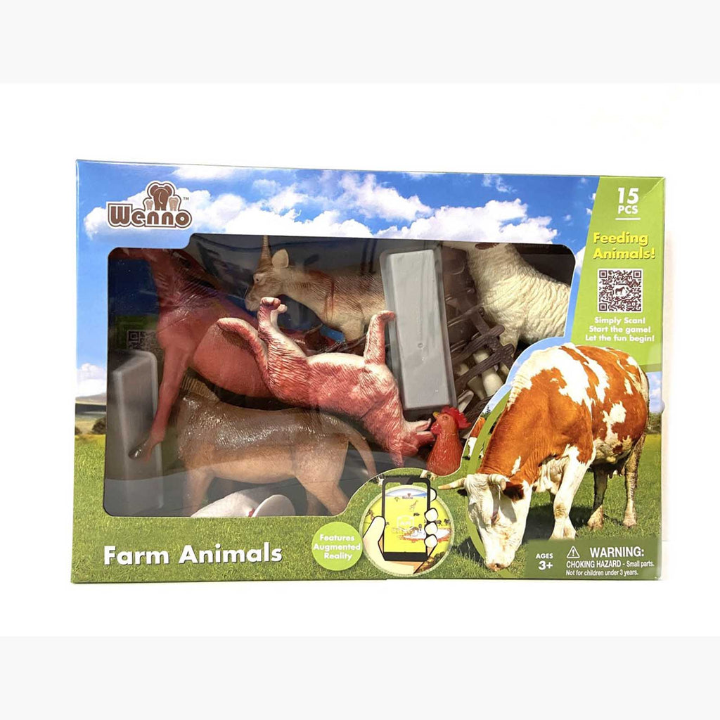 Wenno Farm Animals With Augmented Reality 15 Piece Set