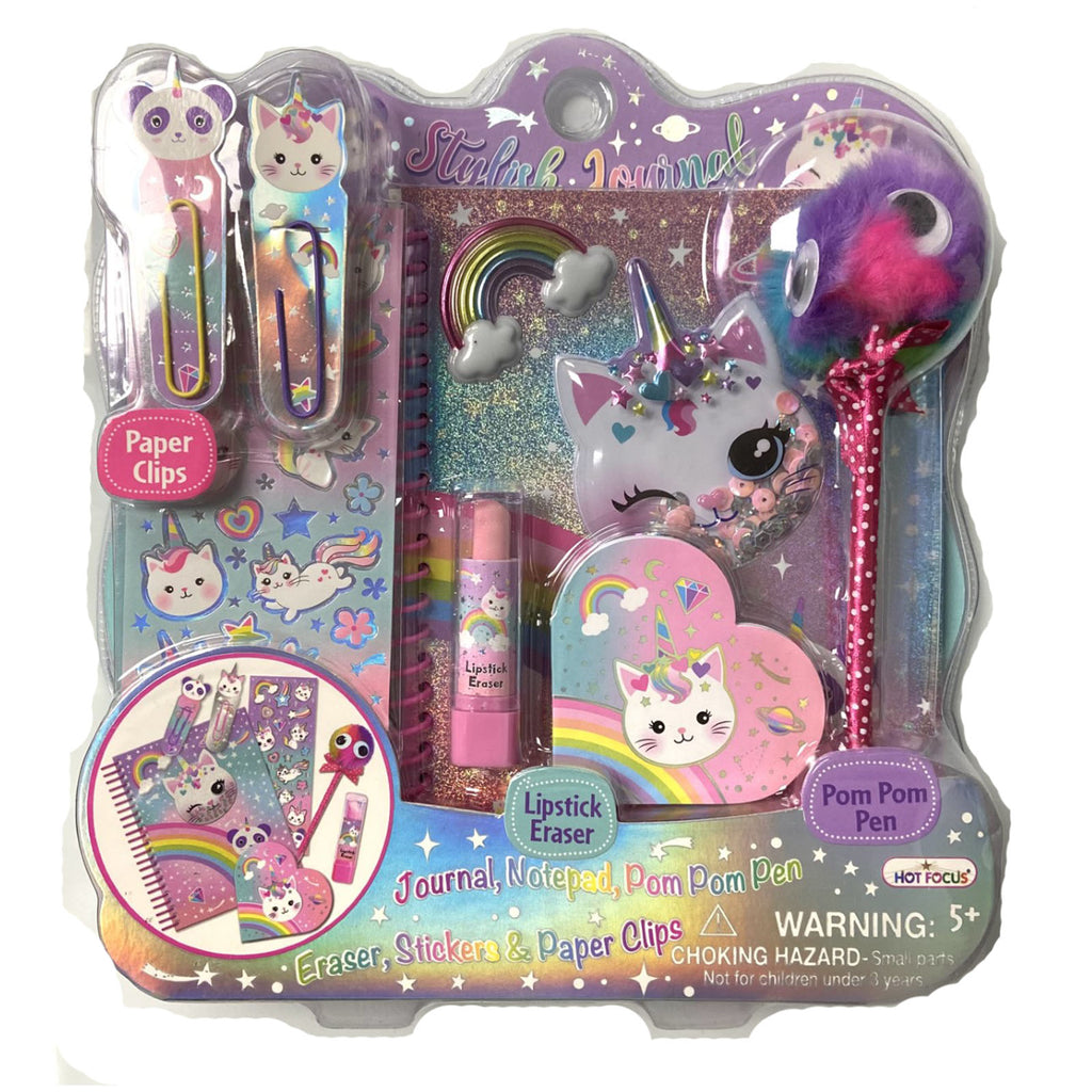 Hot Focus Caticorn Stylish Journal Set - Radar Toys