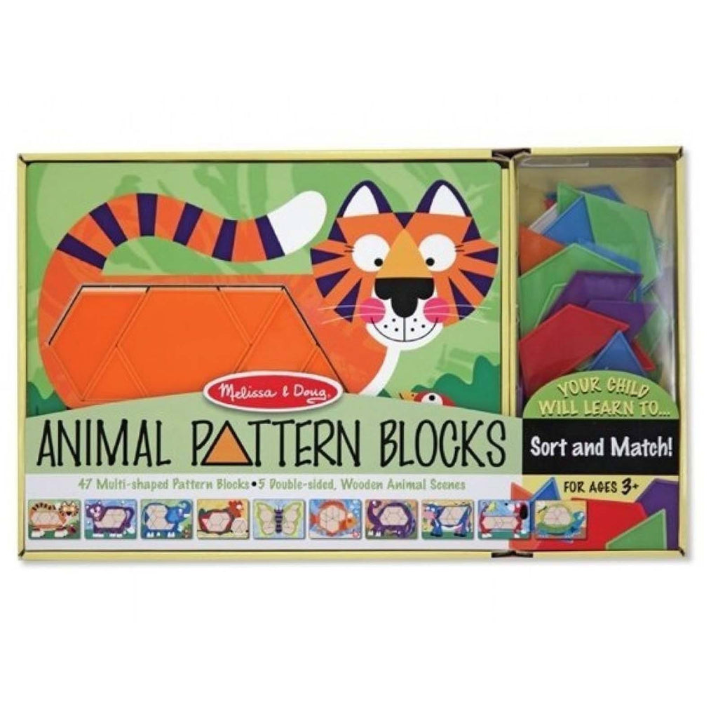 Melissa And Doug Animal Pattern Blocks Set