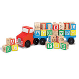 Melissa And Doug Classic Toy Wooden Alphabet Truck Play Set - Radar Toys