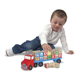 Melissa And Doug Classic Toy Wooden Alphabet Truck Play Set - Radar Toys