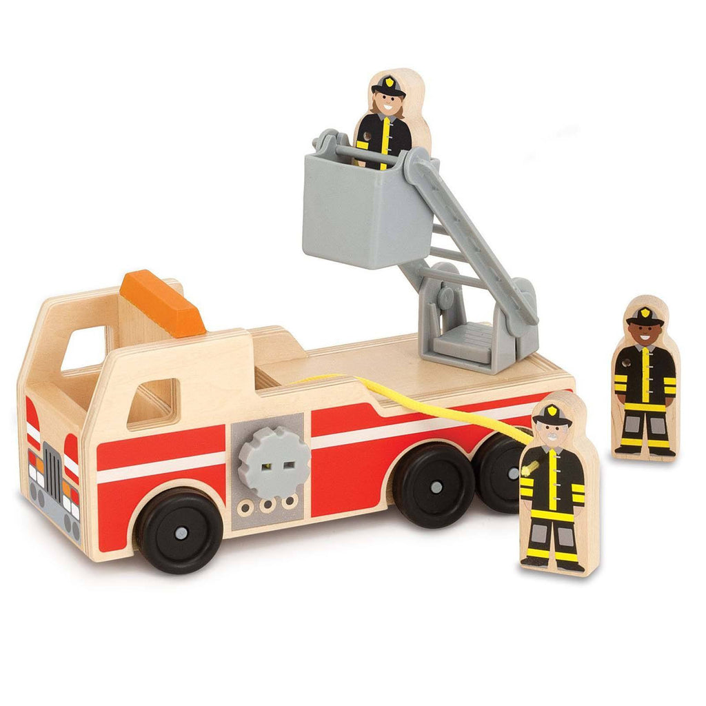 Melissa And Doug Classic Toy Wooden Fire Truck