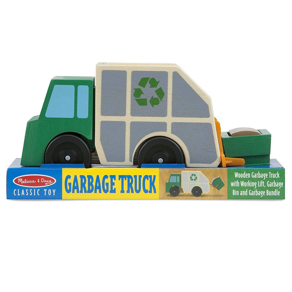 Melissa And Doug Classic Toy Wooden Garbage Truck