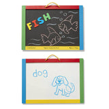 Melissa And Doug Classic Toy Wooden Magnetic Chalk And Dry-Erase Board - Radar Toys
