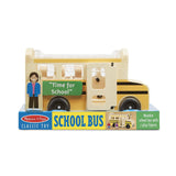 Melissa And Doug Classic Toy Wooden School Bus Play Set - Radar Toys