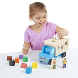 Melissa And Doug Classic Toy Wooden Shape Sorting Dump Truck - Radar Toys