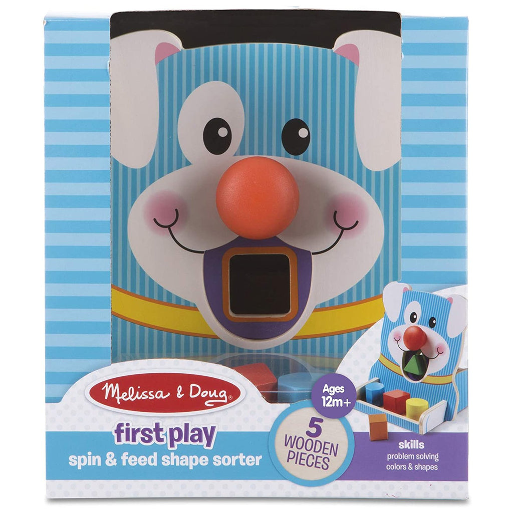 Melissa And Doug First Play Spin And Feed Shape Sorter