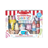 Melissa And Doug Ice Cream Shop 33 Piece Chalk Set - Radar Toys