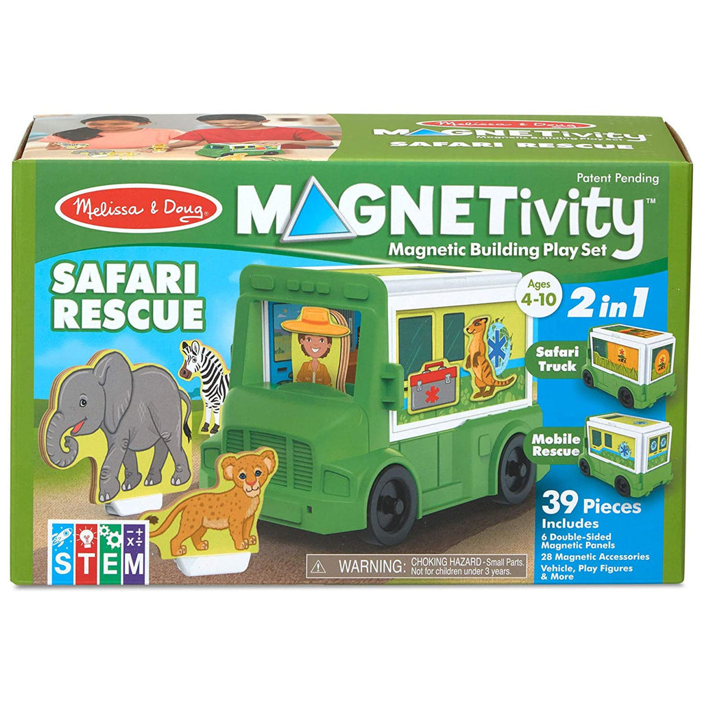 Melissa And Doug Magnetivity Safari Rescue Play Set - Radar Toys