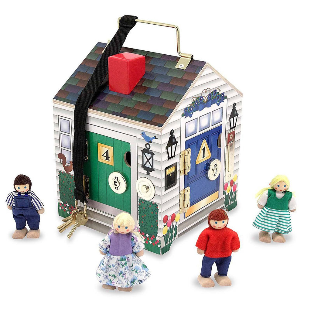 Melissa And Doug Wooden Doorbell House Play Set - Radar Toys