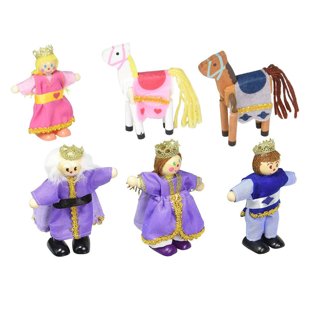 Melissa And Doug Wooden Royal Family Doll Set
