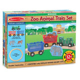 Melissa And Doug Wooden Zoo Animal Train Set - Radar Toys
