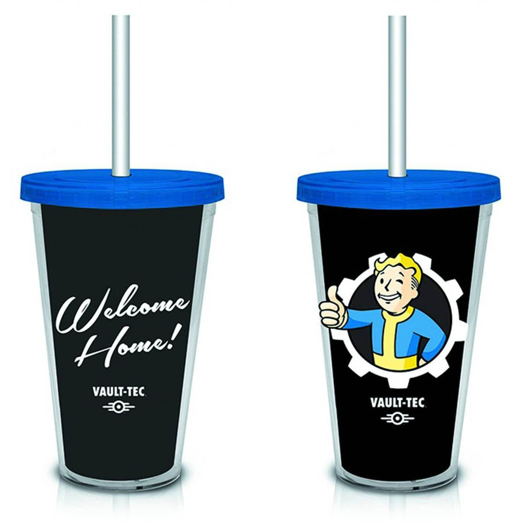 Fallout Welcome Home Black Vault-Tec 18 oz. Travel Cup - Radar Toys