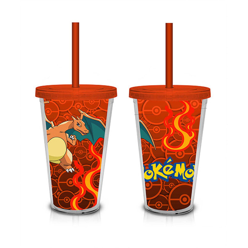 Pokemon Charizard Lenticular Print 18 oz. Travel Cup - Radar Toys