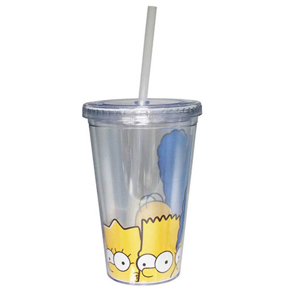 Simpsons Family Faces Acrylic 16 oz. Travel Cup