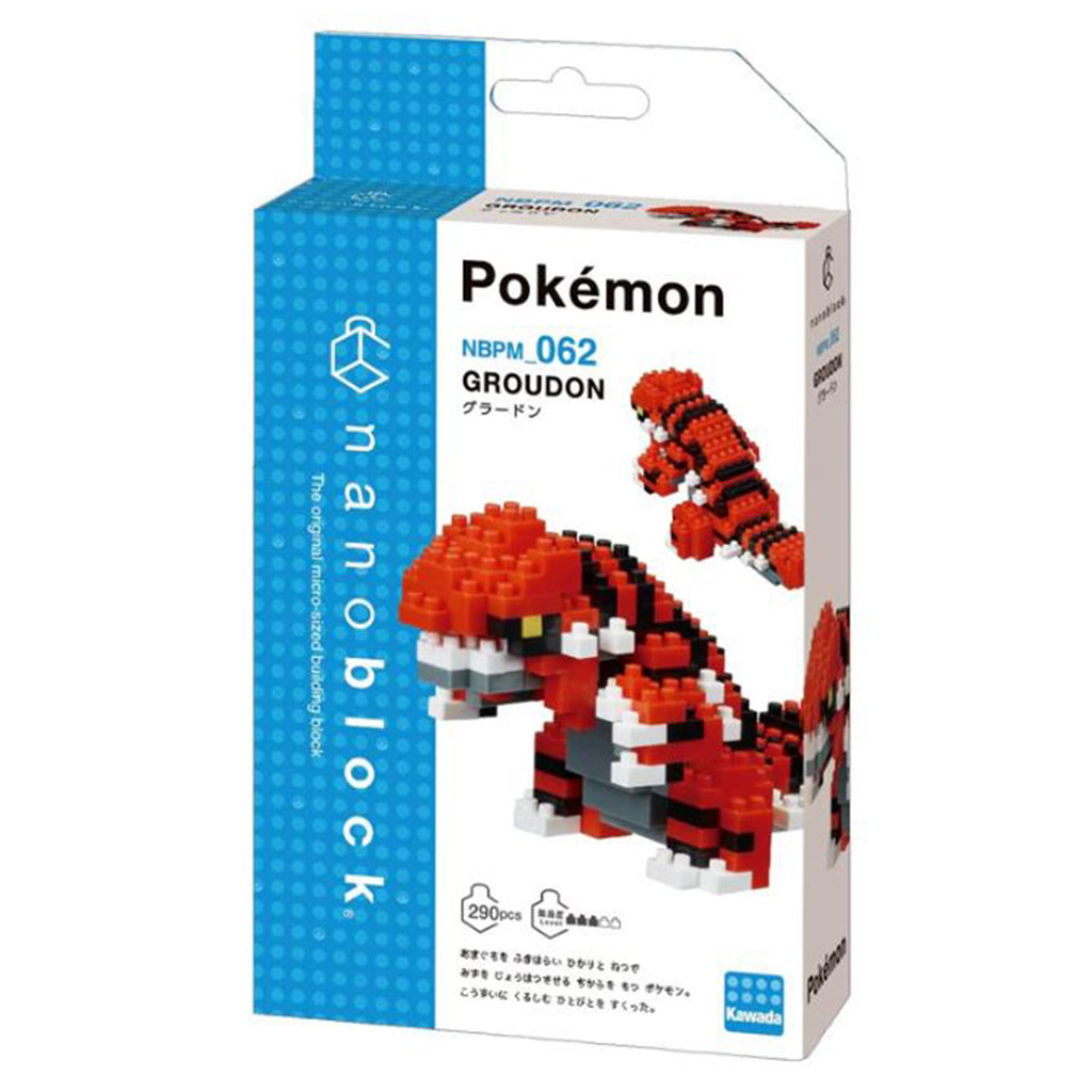Nanoblock Pokemon Groudon Building Set - Radar Toys