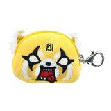 Gund Aggretsuko Angry Face Plush Coin Pouch Keychain - Radar Toys