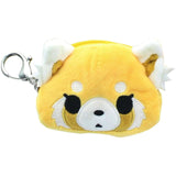 Gund Aggretsuko Angry Face Plush Coin Pouch Keychain - Radar Toys