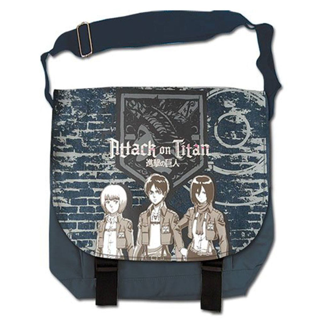 Attack On Titan Group And Wall Messenger Bag