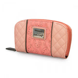 Hello Kitty Pink With Grey Perforated Zip Wallet - Radar Toys