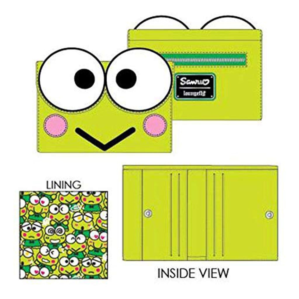 Loungefly Hello Kitty Keroppi Cosplay Trifold Wallet
