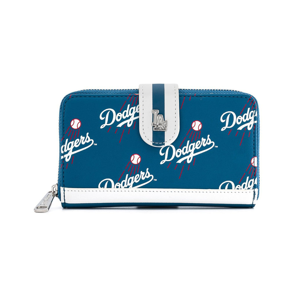 Loungefly MLB Dodgers Blue Logo Flap Wallet