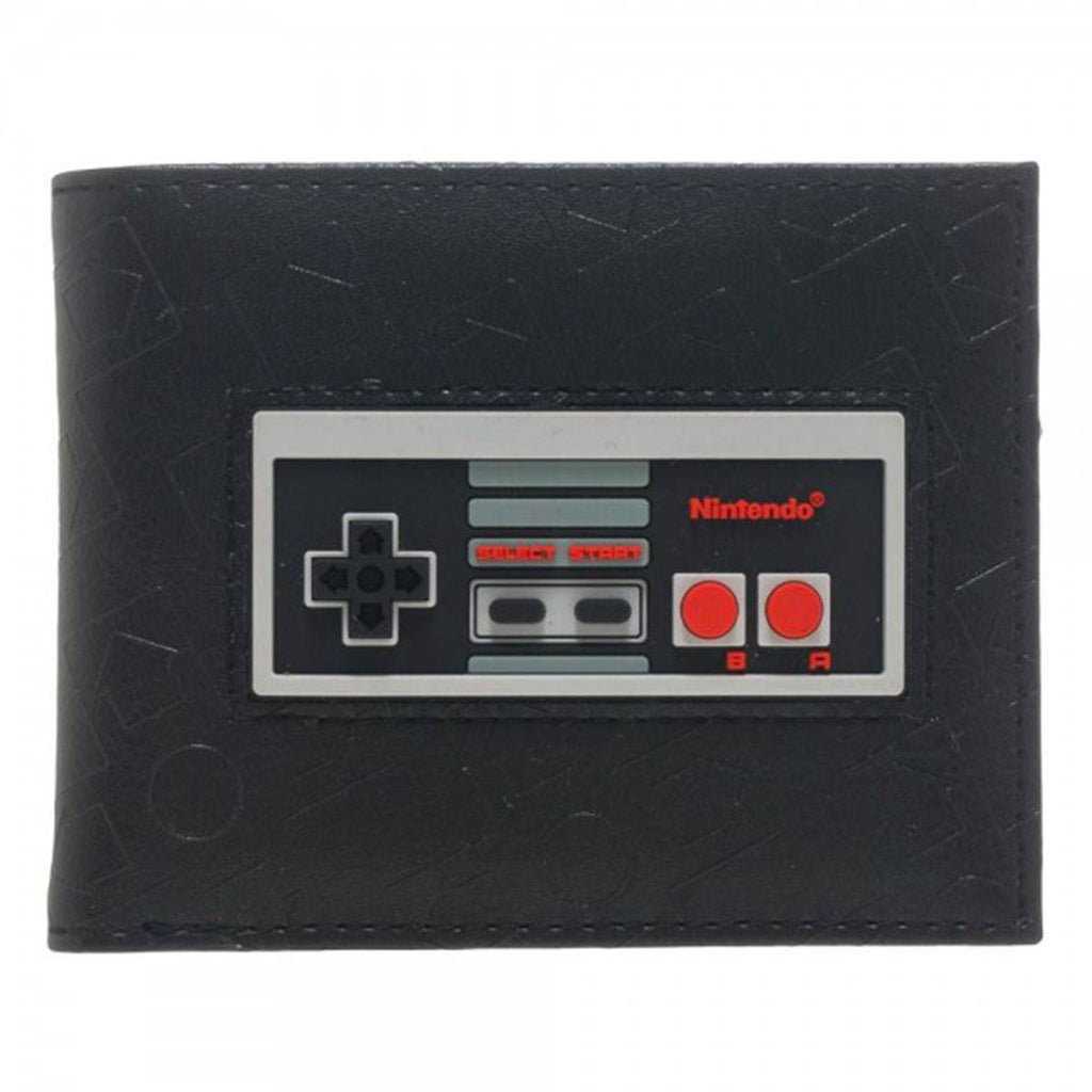 Nintendo Controller Black Inlay Bi-Fold Wallet