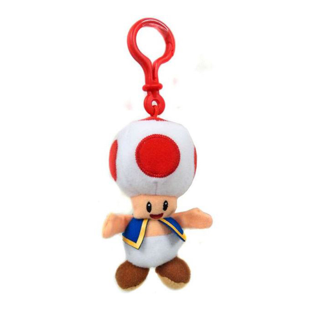 Super Mario World Of Nintendo Toad Clip On Plush Figure - Radar Toys