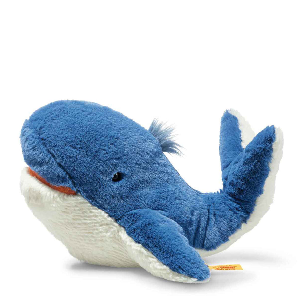 Steiff Tory Blue Whale Blue And White Plush Figure