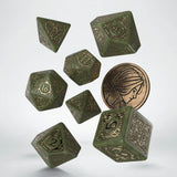 Q-Workshop The Witcher Triss The Fourteenth Of The Hill 7 Piece Dice Set With Coin - Radar Toys